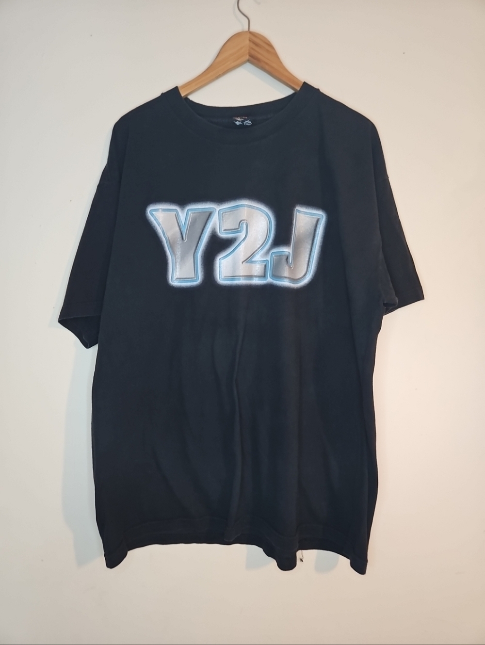 Vintage 1999 Chris Jericho Y2J WWF Black T-Shirt Mens XXL WWE AEW Rare